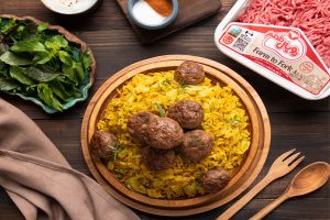 کلم پلو شیرازی با گوشت باکیفیت رویال طعم